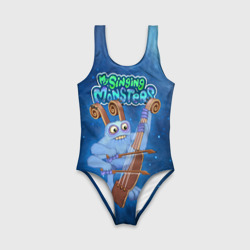 Детский купальник 3D My singing monsters Смычорог Bowgart - фото 2