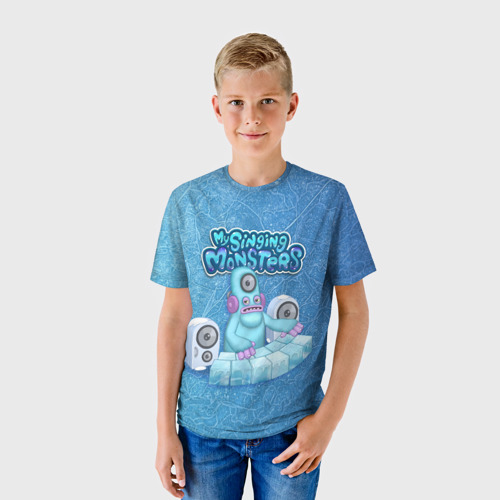 Детская футболка 3D My singing monsters Дидж Deedge, цвет 3D печать - фото 3