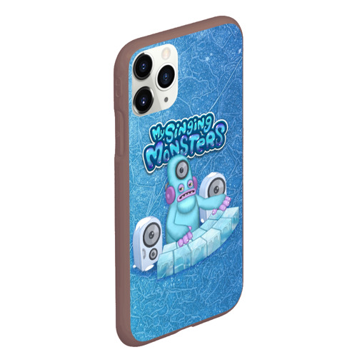 Чехол для iPhone 11 Pro Max матовый My singing monsters Дидж Deedge, цвет коричневый - фото 3