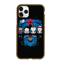 Чехол для iPhone 11 Pro Max матовый Stranger Things South Park