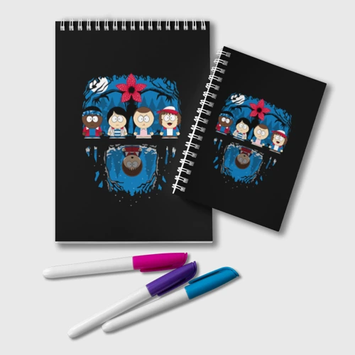 Блокнот Stranger Things South Park