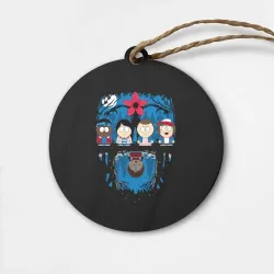 Деревянная игрушка круг Stranger Things South Park