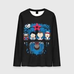 Мужской лонгслив 3D Stranger Things South Park