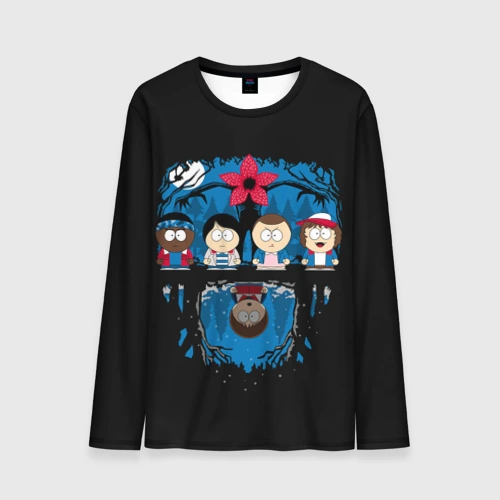 Мужской лонгслив 3D Stranger Things South Park