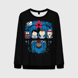 Мужской свитшот 3D Stranger Things South Park