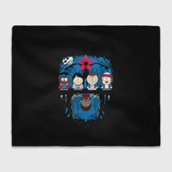 Плед 3D Stranger Things South Park