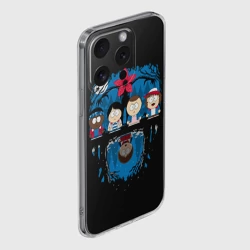 Чехол для iPhone 15 Pro силиконовый с защитой камеры Stranger Things South Park - фото 2