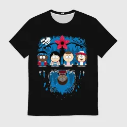 Мужская футболка 3D Stranger Things South Park