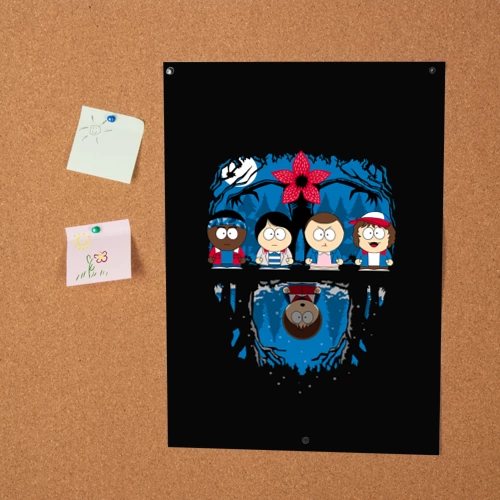 Постер Stranger Things South Park - фото 2