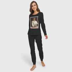 Женская пижама с лонгсливом хлопок Сталин оптимист - фото 2