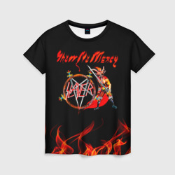 Женская футболка 3D Show No Mercy - Slayer