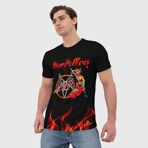 Мужская футболка 3D Show No Mercy - Slayer, цвет 3D печать - фото 3