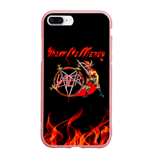 Чехол для iPhone 7Plus/8 Plus матовый Show No Mercy - Slayer, цвет баблгам