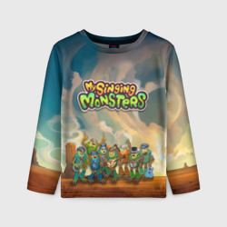 Детский лонгслив 3D My singing monsters Сахасемья