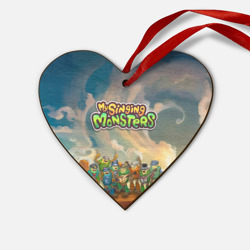 Деревянная игрушка Сердце My singing monsters Сахасемья