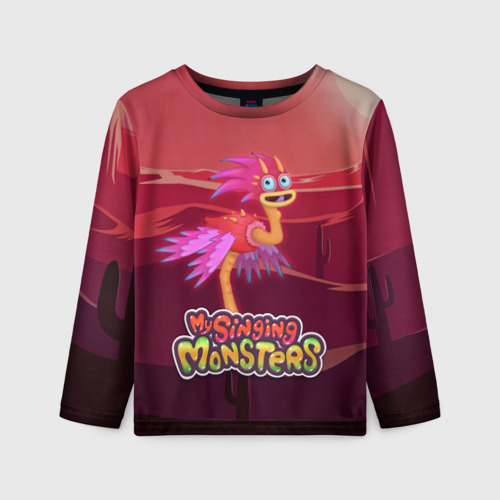 Детский лонгслив 3D My singing monsters Стравок Yawstrich