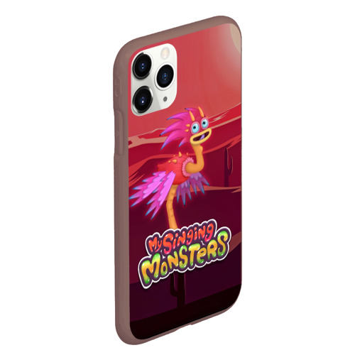 Чехол для iPhone 11 Pro Max матовый My singing monsters Стравок Yawstrich, цвет коричневый - фото 3