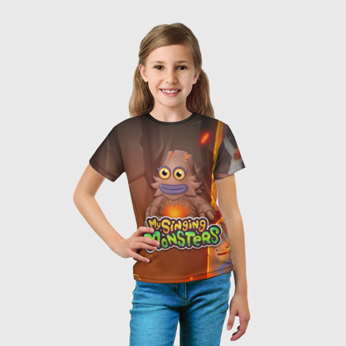 Детская футболка 3D My singing monsters / ЛАВАТЁКА (Kayna), цвет 3D печать - фото 5