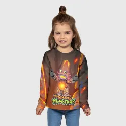 Детский лонгслив 3D My singing monsters Лаватёка - фото 2