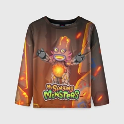 Детский лонгслив 3D My singing monsters Лаватёка