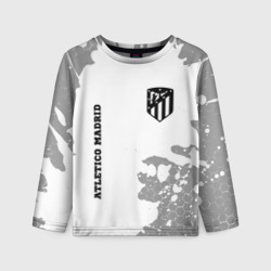 Детский лонгслив 3D Atletico Madrid Sport на темном фоне