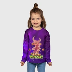 Детский лонгслив 3D My singing monsters эпический Вужас - фото 2