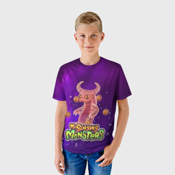 Детская футболка 3D My singing monsters эпический Вужас - фото 2