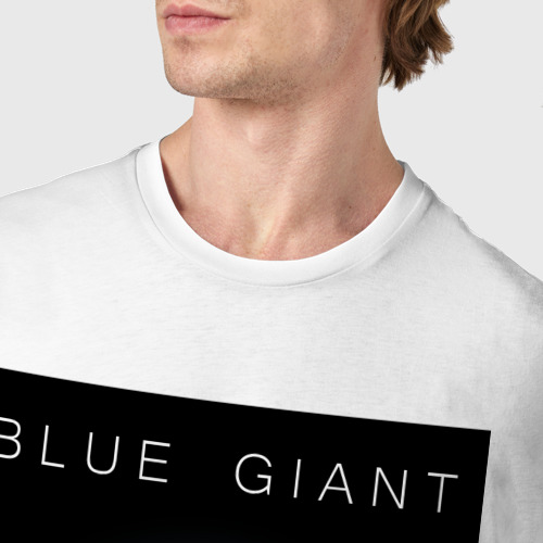 Мужская футболка хлопок Blue Giant - Голубой Гигант, цвет белый - фото 6