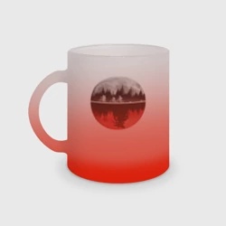 Кружка матовая стеклянная Stranger Things Moon