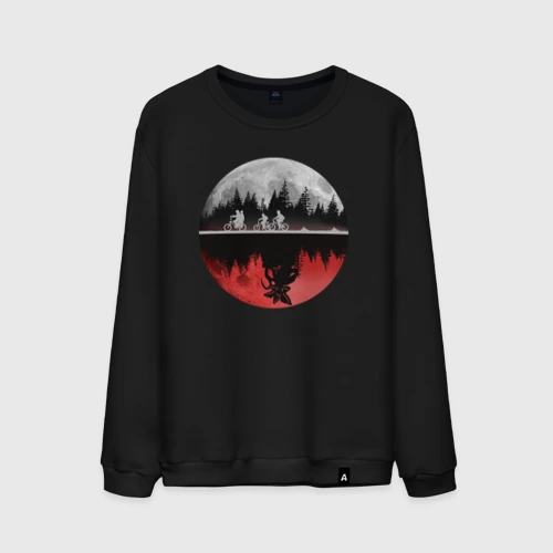 Мужской свитшот хлопок Stranger Things Moon