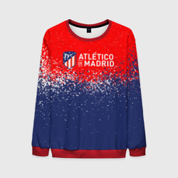 Мужской свитшот 3D Atletico Madrid Атлетико Мадрид брызги красок