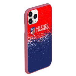 Чехол для iPhone 11 Pro Max матовый Atletico Madrid Атлетико Мадрид брызги красок - фото 2