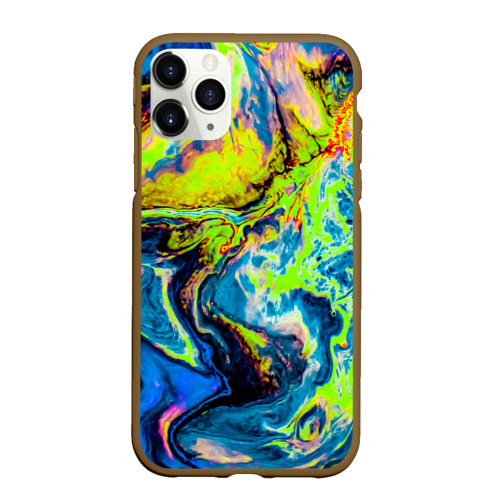 Чехол для iPhone 11 Pro Max матовый The Poisonous Palette, цвет коричневый