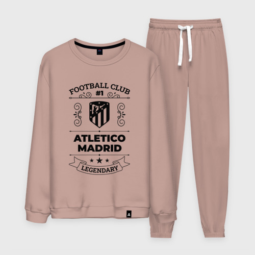 Мужской костюм хлопок с принтом Atletico Madrid: Football Club Number 1 Legendary, вид спереди #2