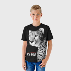 Детская футболка 3D I'm a cheetah I'm wild - фото 2