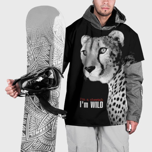 Накидка на куртку 3D I'm a cheetah I'm wild, цвет 3D печать