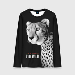 Мужской лонгслив 3D I'm a cheetah I'm wild