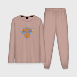 Мужская пижама с лонгсливом хлопок Нью-Йорк Никс NBA