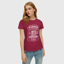 Женская футболка хлопок Винтаж 1973 года, выдержанный до совершенства - фото 2
