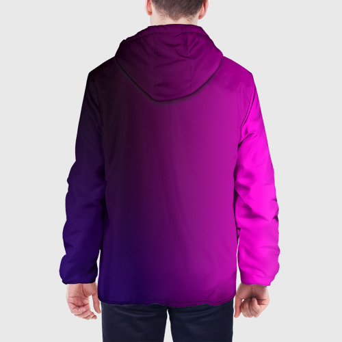 Мужская куртка 3D Violet gradient, цвет 3D печать - фото 5