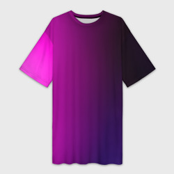 Платье-футболка 3D Violet gradient