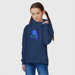 Детское худи Oversize хлопок Череп Тираннозавра Космос - фото 2
