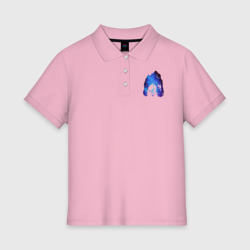 Женское поло хлопок Череп Тираннозавра Космос