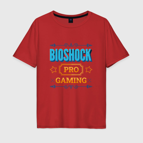 Мужская футболка хлопок Oversize с принтом Игра BioShock PRO Gaming, вид спереди #2