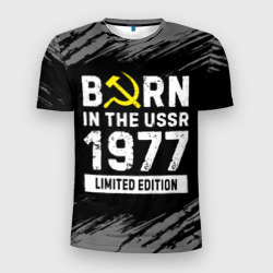 Born In The USSR 1977 year Limited Edition – Мужская футболка 3D Slim с принтом купить со скидкой в -9%