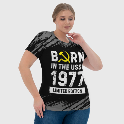 Женская футболка 3D Born In The USSR 1977 year Limited Edition, цвет 3D печать - фото 6