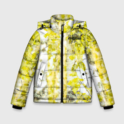 Зимняя куртка для мальчиков 3D Россия березы прямоугольники