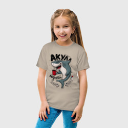 Детская футболка хлопок Акула из бизнес мира - фото 2