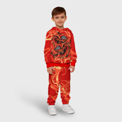 Детский костюм с толстовкой 3D Огненные лисы - фото 2