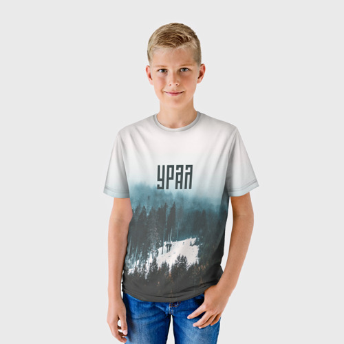 Детская футболка 3D Уральские леса, цвет 3D печать - фото 3